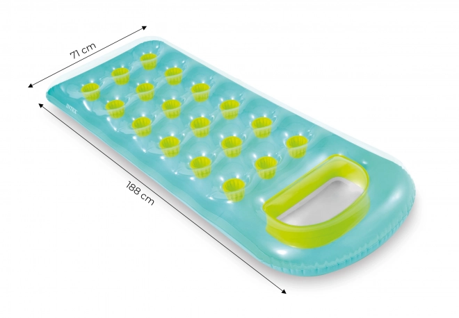Materassino gonfiabile da nuoto 188 x 71 cm verde - 58895 INTEX