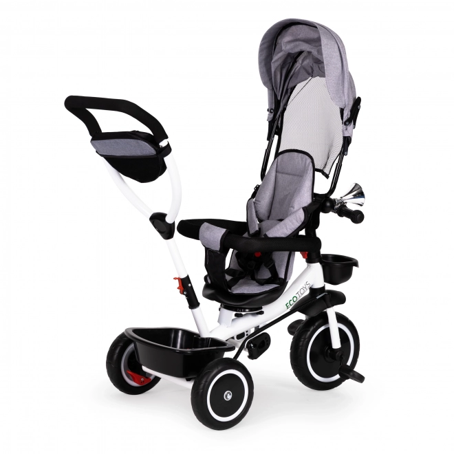 Triciclo con sedile girevole 360° ECOTOYS grigio