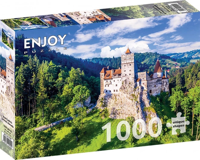 Puzzle Il Castello Branský in Estate, Romania 1000 pezzi