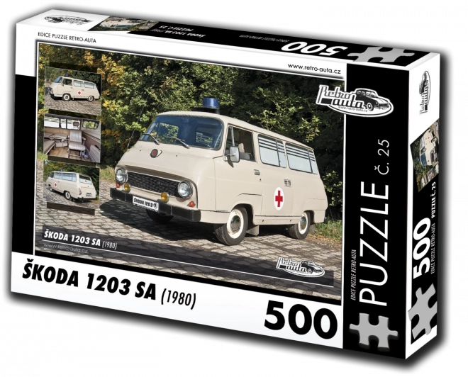 Puzzle auto d'epoca Škoda 1203 SA