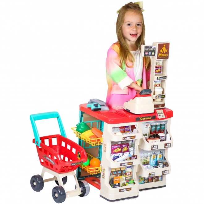 supermercato con carrello e accessori Woopie