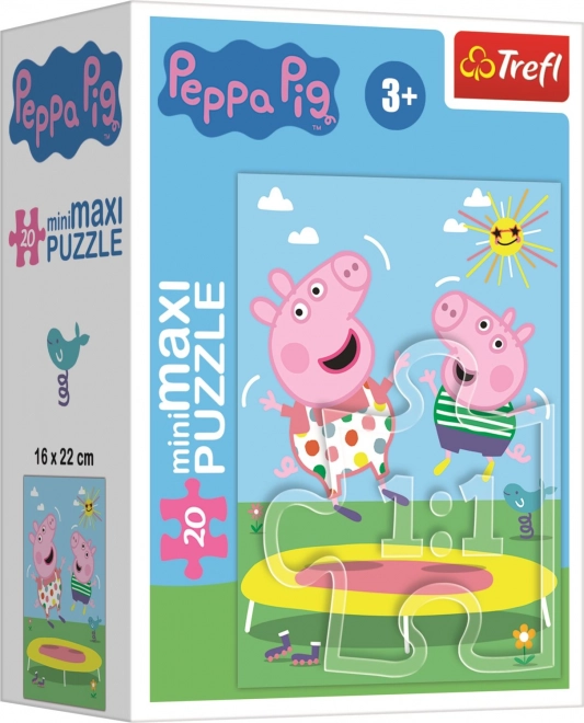 Puzzle Peppa Pig sulla Trampolina 20 Pezzi