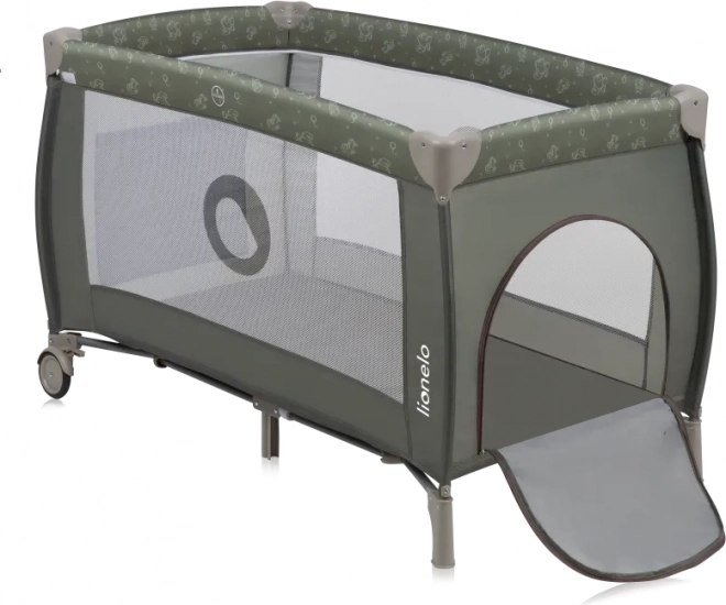 Lettino da viaggio Lionelo Sven Plus Beige Olive