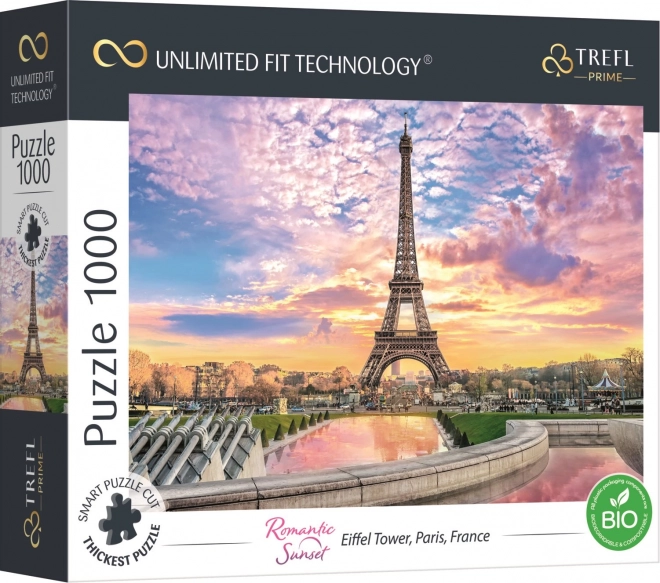 Trefl Puzzle Tramonto Romantico: Torre Eiffel, Parigi 1000 Pezzi