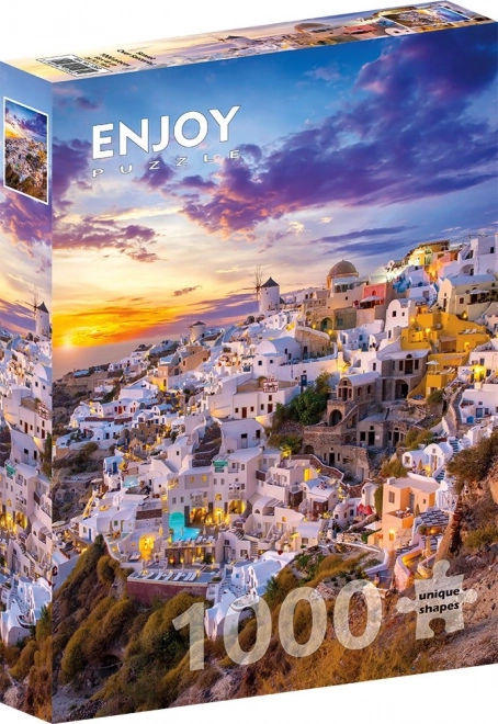 Puzzle Tramonto su Santorini 1000 pezzi