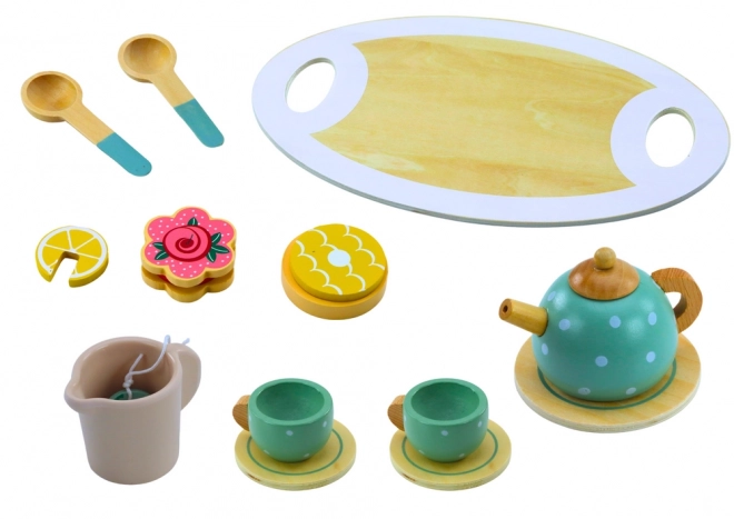 Set da tè in legno per bambini