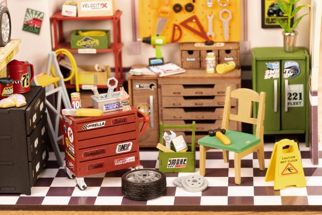 Miniatura del garage Robotime