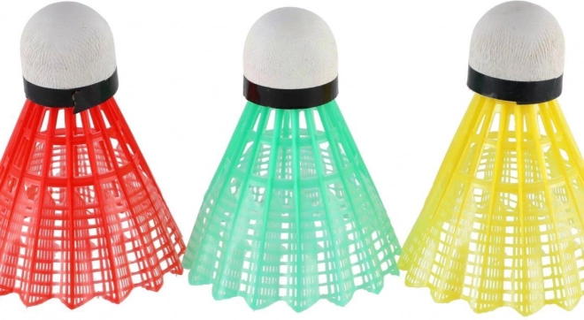 Volani da badminton colorati 3 pezzi