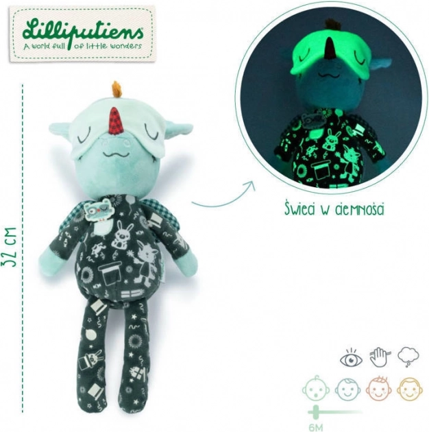 Lilliputiens coccolo della nanna con elementi fluorescenti drago JOE 6m+