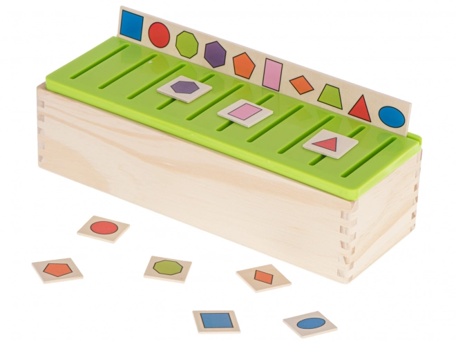 Gioco educativo in legno - Abbina le forme