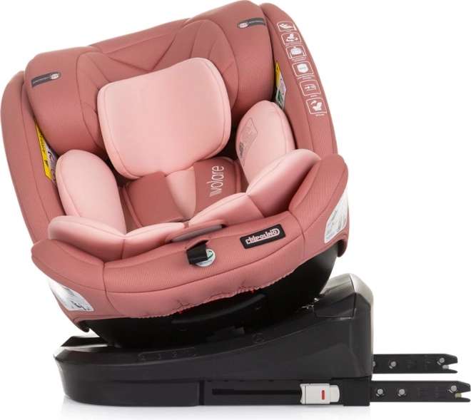 Seggiolino auto Volare i-Size 40-150cm Isofix 360 Flamingo