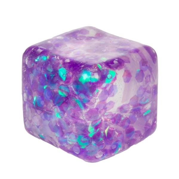 Cubo antistress modellabile in gel 6x6cm in 4 colori