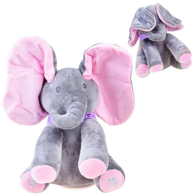 Simpatico Elefante Interattivo di Peluche – rosa