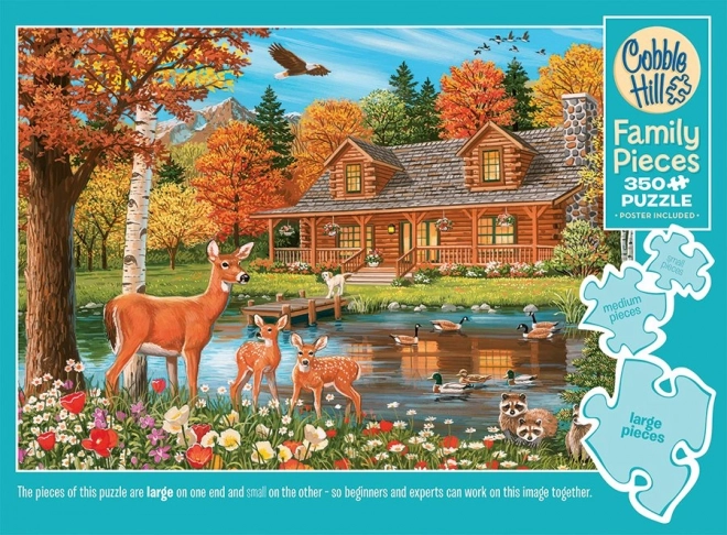 Puzzle Cobble Hill Stagno presso il Cottage 350 Pezzi