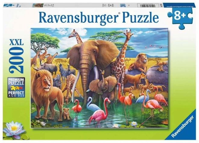 Puzzle XXL Animali all'Abbeveratoio