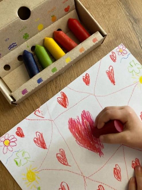 Pastelli a cera ecologici Junior 6 pz