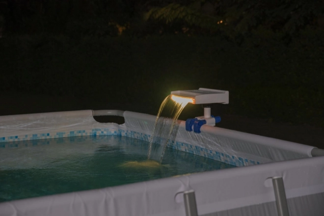 Fontana d'acqua con illuminazione a LED per piscine da giardino BESTWAY