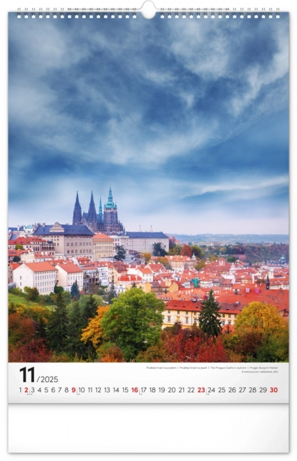 Calendario da Parete Praga 2025