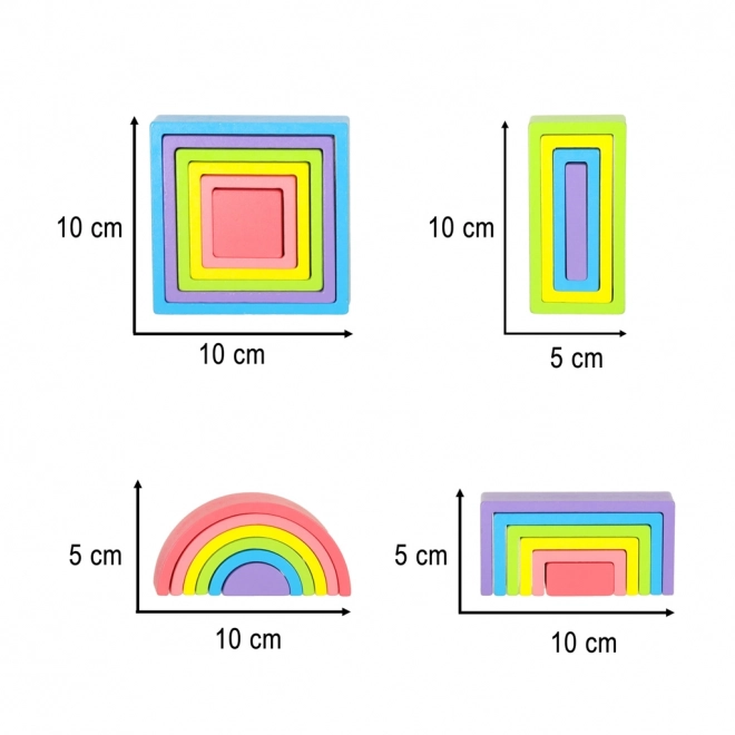 Puzzle Montessori Arcobaleno Educativi in Legno