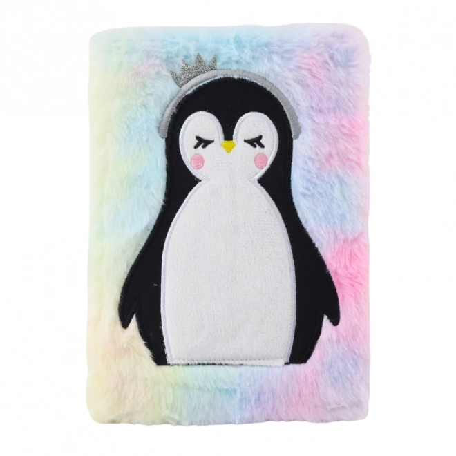 Taccuino peluche con pinguino carino