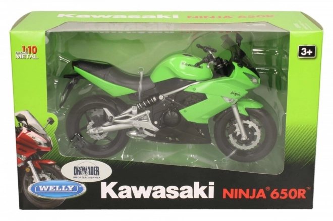 Modello Kawasaki Ninja 650R Verde 1:10