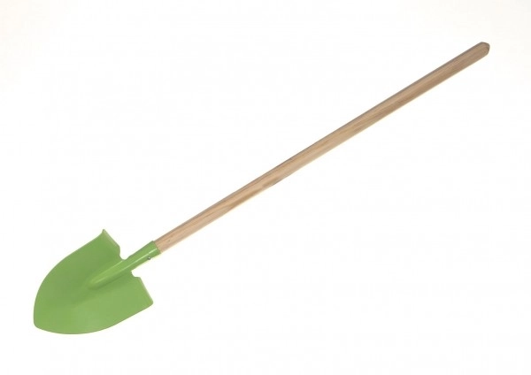 Pala appuntita verde con manico metallo/legno 80cm attrezzi