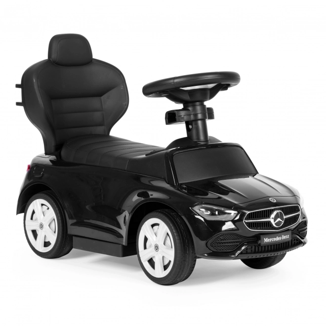 Auto spingi e vai per bambini Mercedes C Class con volante interattivo nero