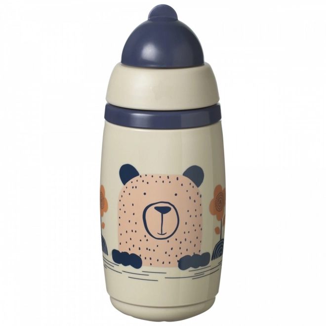 Bicchiere anti-goccia Superstar con cannuccia per bambini Tommee Tippee 266 ml Grigio