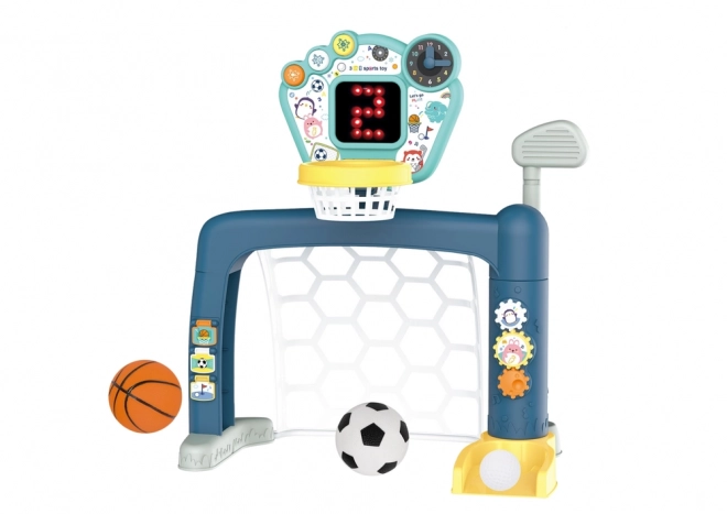 Set giochi 3 in 1 per bambini: Golf, Basket e Calcio