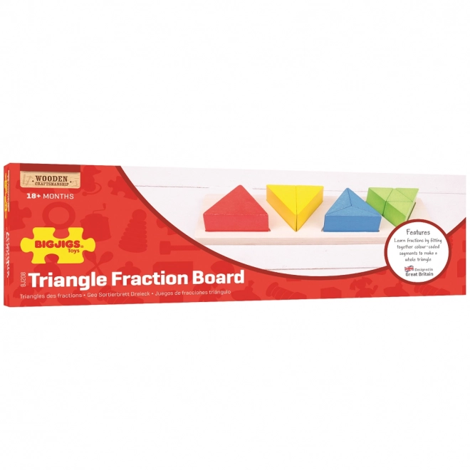 Puzzle ad incastro frazioni triangoli Bigjigs Toys