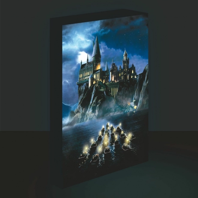 Quadro LED luminoso 30x40 cm, Harry Potter - Hogwarts