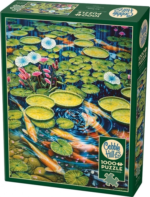 Puzzle Stagno con Carpe Koi 1000 Pezzi