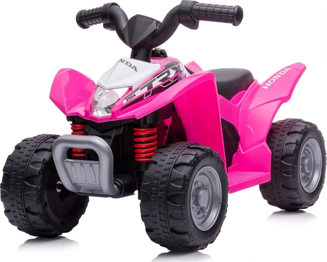 Quad elettrica per bambini Honda 6V con melodie ATV Rosa