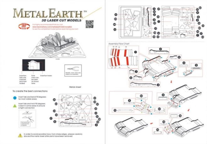 Puzzle 3D Metal Earth Opera Di Sydney