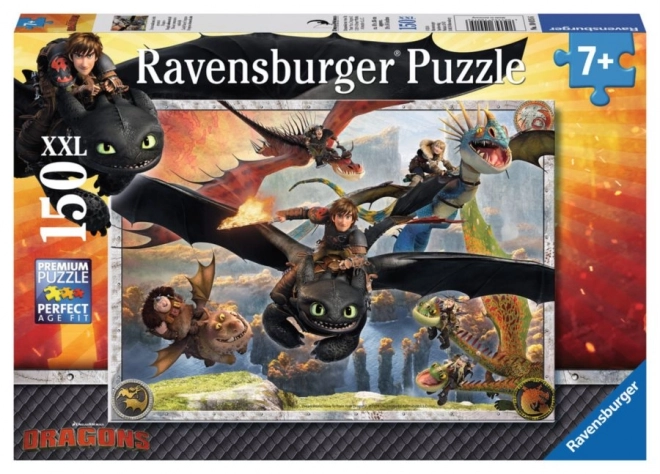 Puzzle RAVENSBURGER Come addestrare il drago: Draghi buoni XXL 150 pezzi