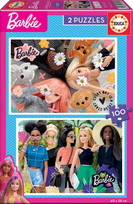 Puzzle Barbie 2x100 Pezzi