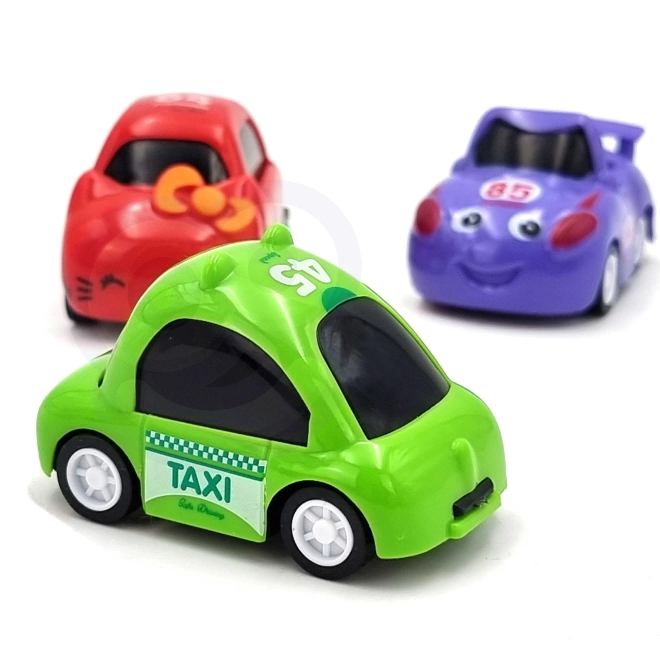 Parcheggio e Stazione di Servizio WOOPIE con Segnaletica e 3 Auto