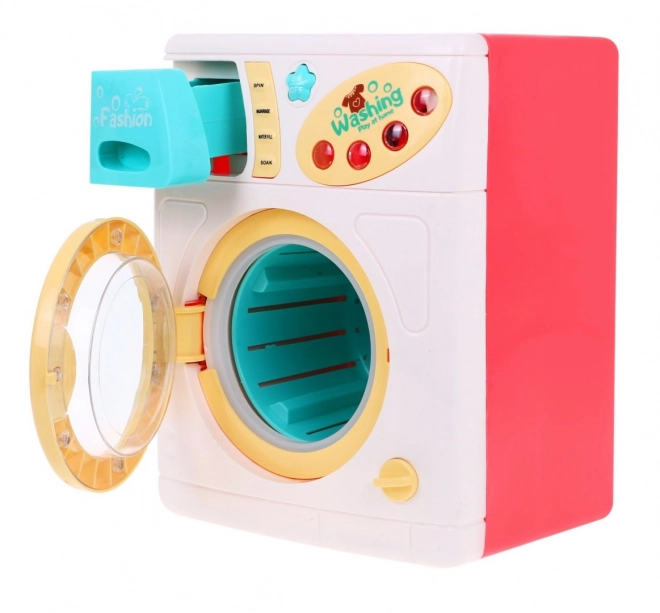 Lavatrice colorata per bambini 3+ con funzione di lavaggio e cassetto per l'acqua