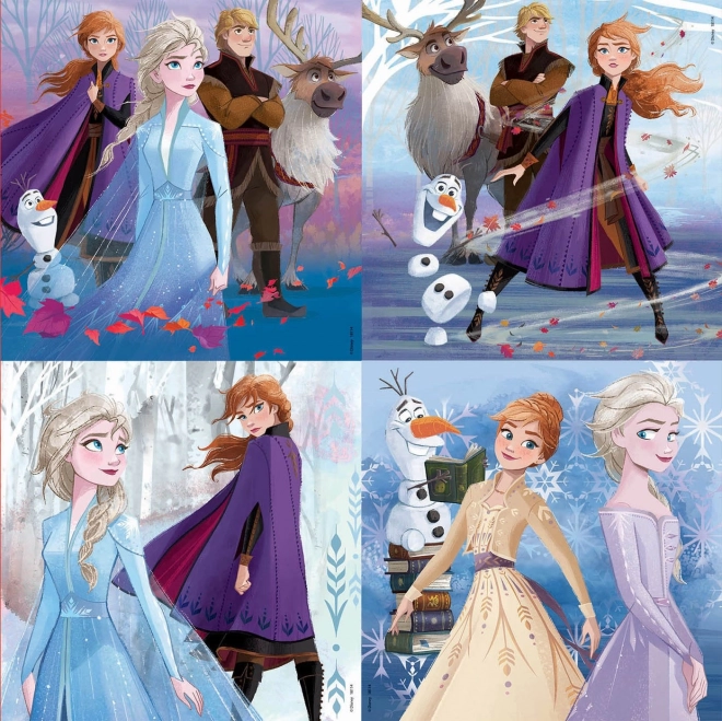 Educa puzzle valigetta Frozen 2, 4 puzzle in 1