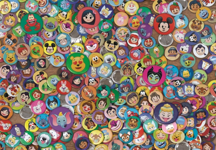 puzzle 1000 pz disney emoji compatto