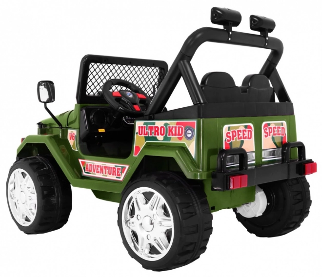 Raptor Drifter elettrico per bambini Verde + telecomando + partenza lenta + EVA + suoni Luci
