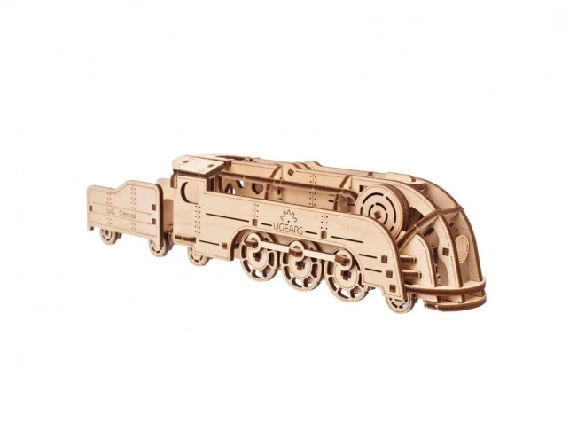 Puzzle meccanico in legno 3D mini locomotiva