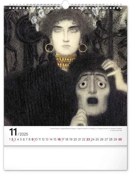 Calendario da parete Gustav Klimt 2025