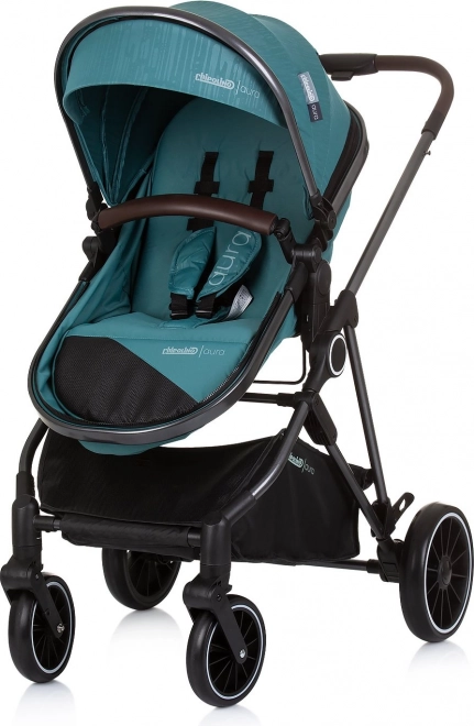 Passeggino combinato Aura 2 in 1 Teal