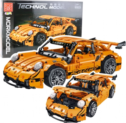 Kit auto sportivo GT Racing 1:14, 1268 pezzi, arancione