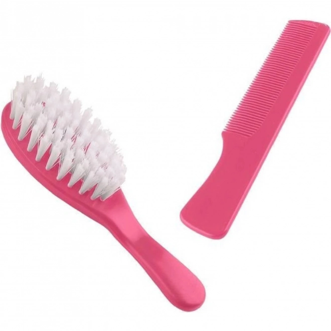 Set pettine e spazzola per capelli Candy Pink