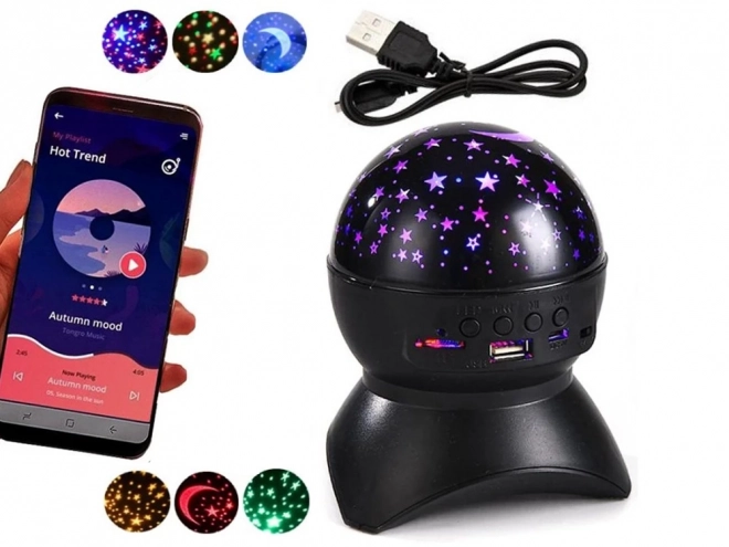 Proiettore di luci stellari notturne con altoparlante Bluetooth USB
