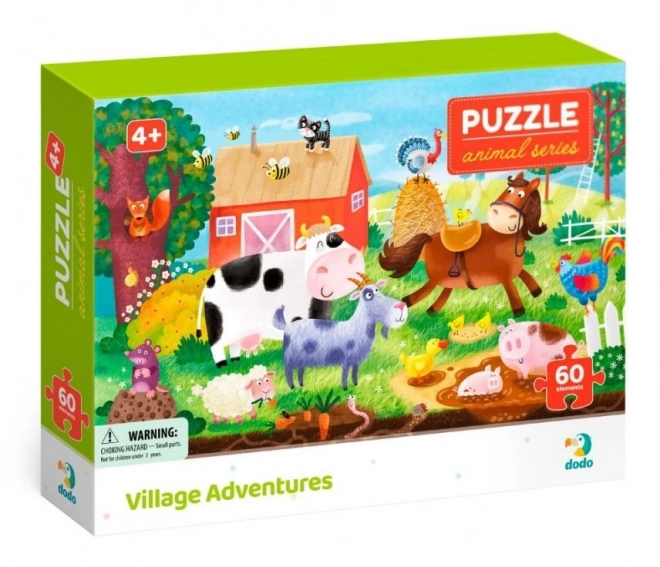 Puzzle Animali della Fattoria 60 Pezzi