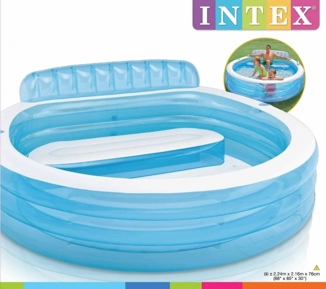 Piscina gonfiabile con sedili per famiglie Intex