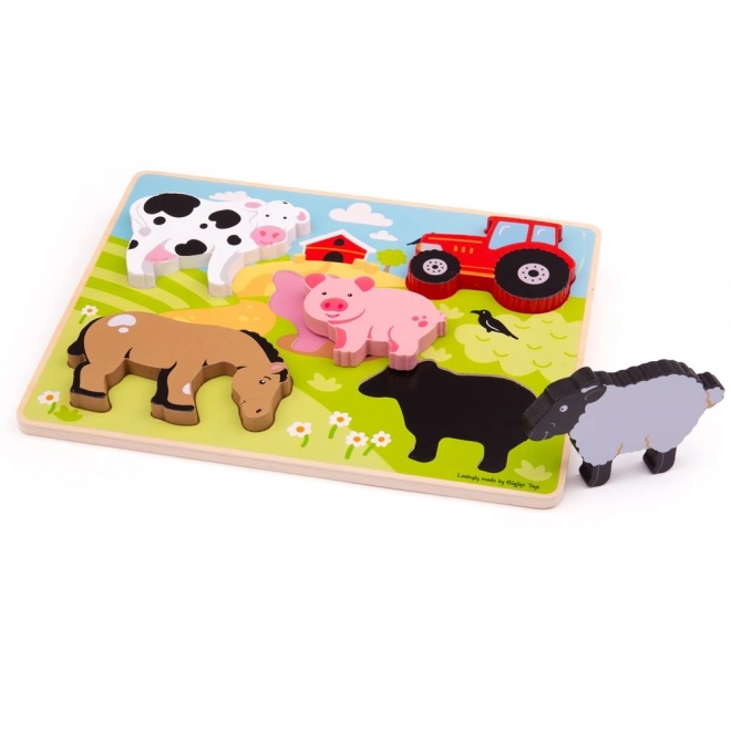 Puzzle in legno Fattoria Bigjigs Toys